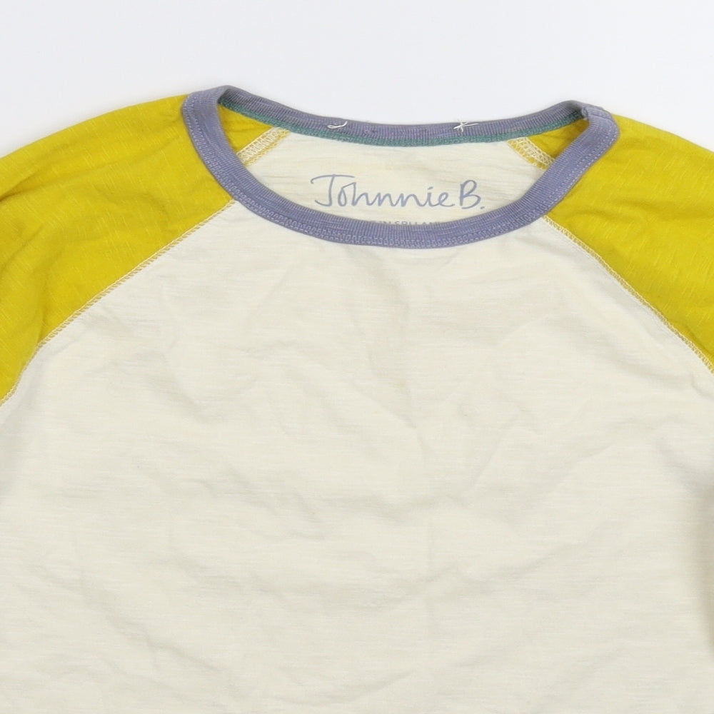 Johnnie B Boys Yellow   Basic T-Shirt Size 13-14 Years