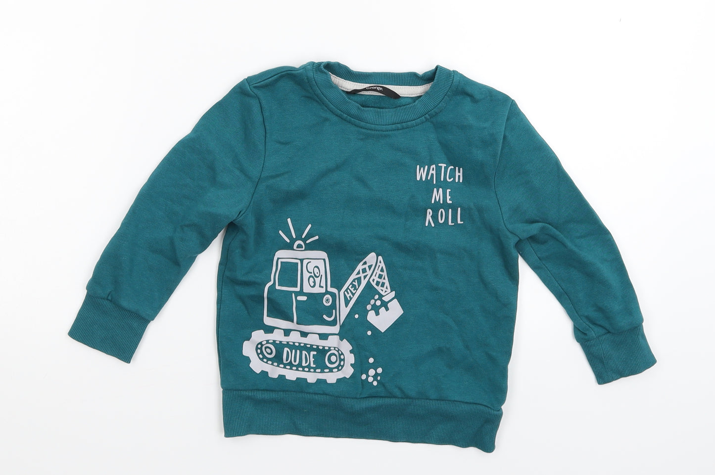 George Boys Blue   Pullover Sweatshirt Size 2 Years