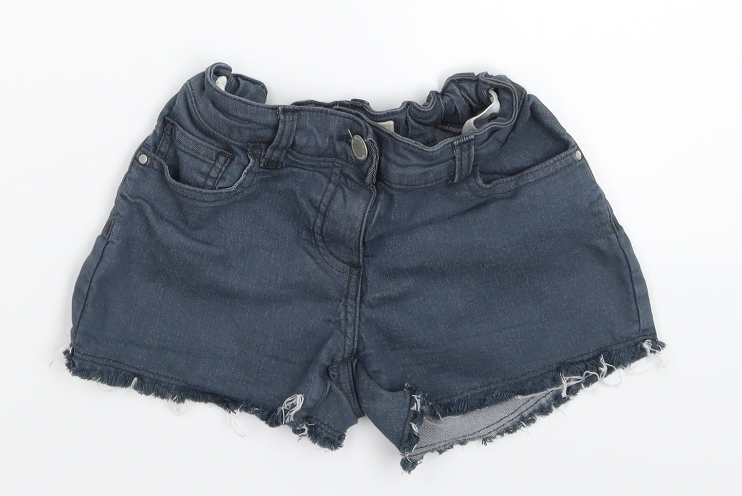 NEXT Girls Grey  Denim Hot Pants Shorts Size 7 Years