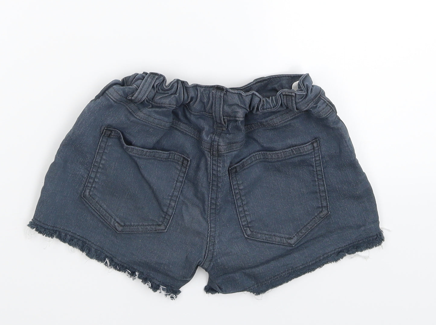 NEXT Girls Grey  Denim Hot Pants Shorts Size 7 Years