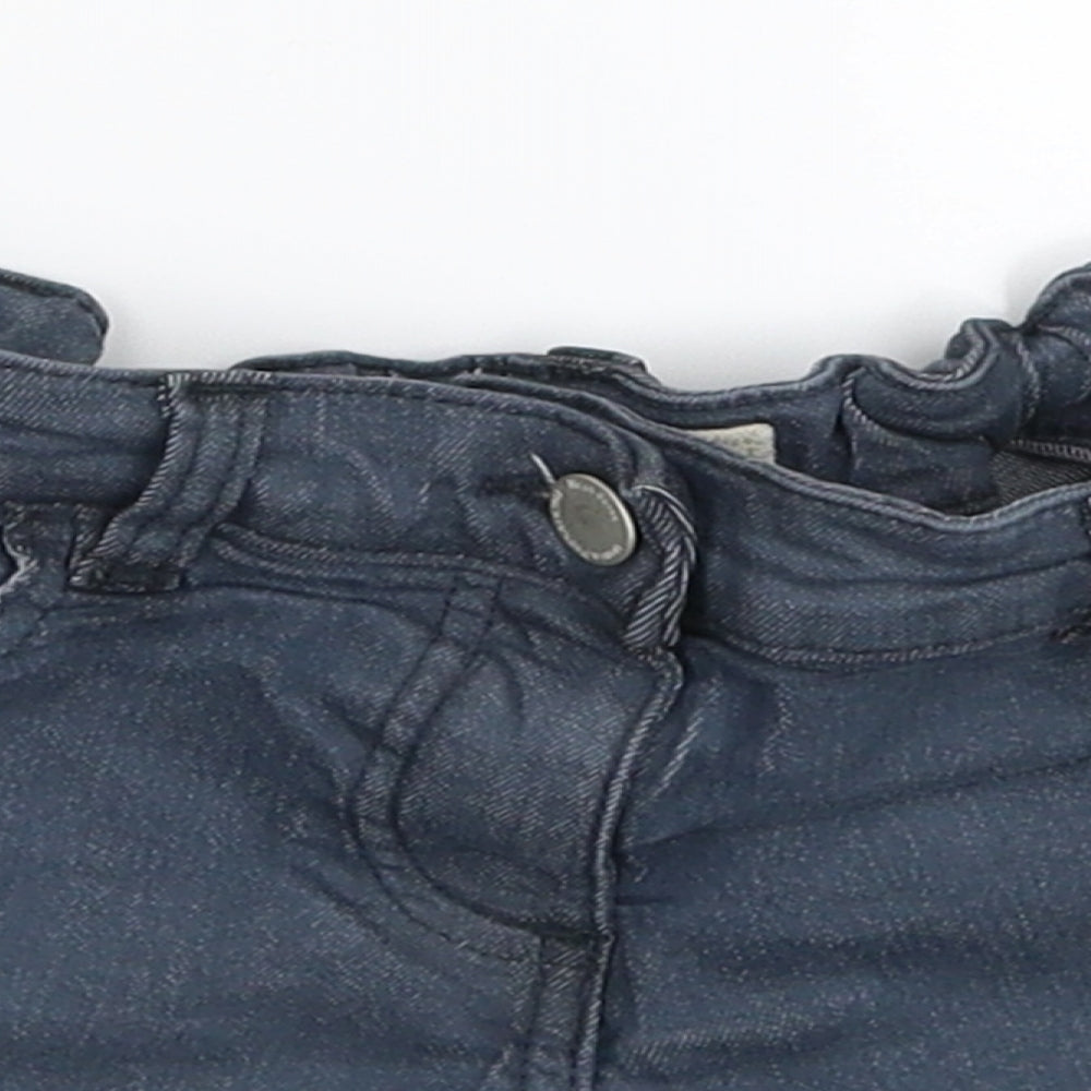 NEXT Girls Grey  Denim Hot Pants Shorts Size 7 Years