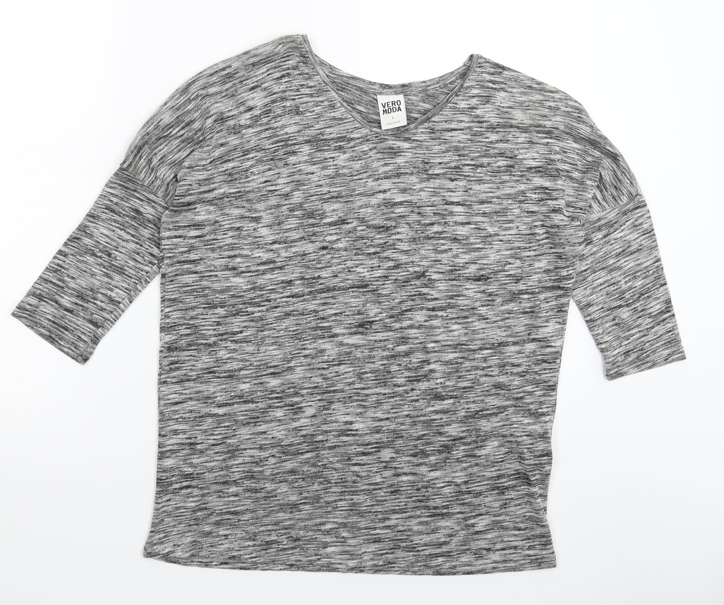 VERO MODA Womens Grey  Knit Pullover Jumper Size S
