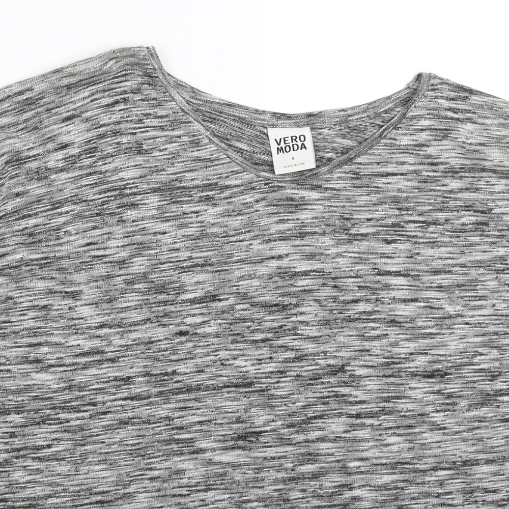 VERO MODA Womens Grey  Knit Pullover Jumper Size S