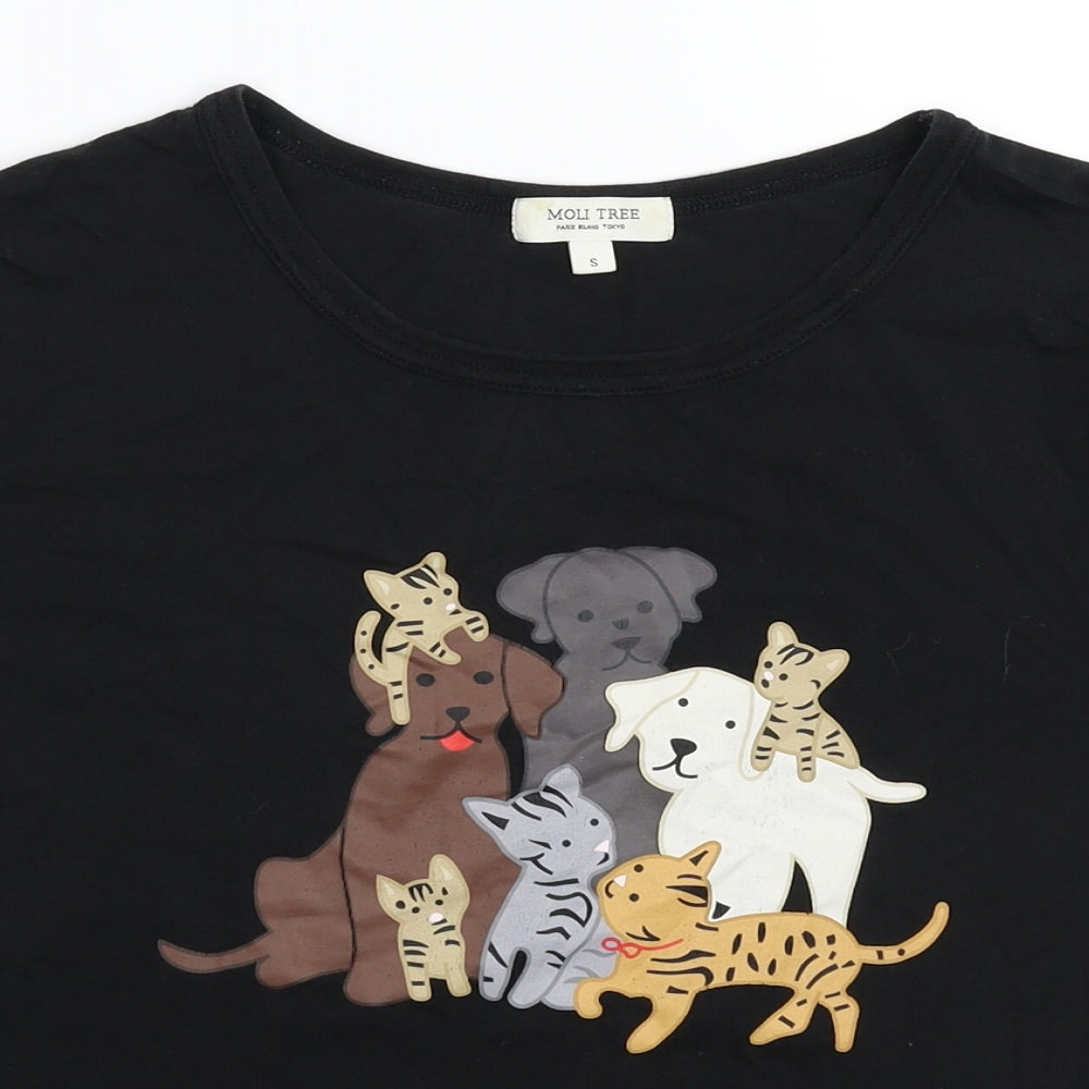 Moli Tree Womens Black   Basic T-Shirt Size S