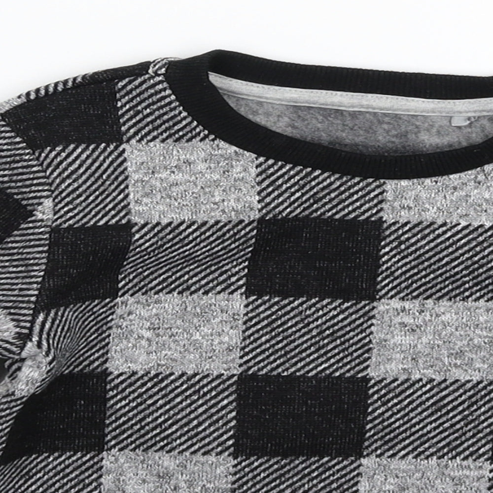 Nutmeg Boys Multicoloured Check  Pullover Sweatshirt Size 2-3 Years