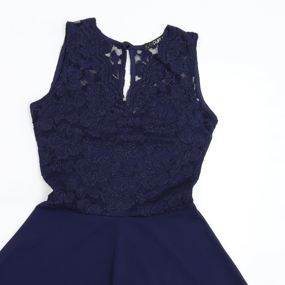 Quiz Womens Blue   Fit & Flare  Size 6