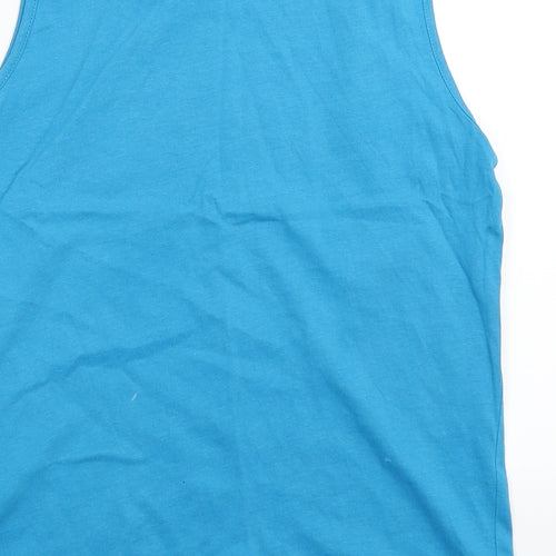 H&M Boys Blue   Basic Tank Size 9-10 Years