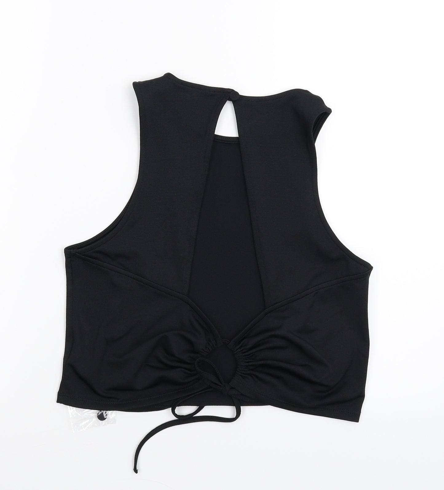 Miss Selfridge Womens Black   Cropped Tank Size 14