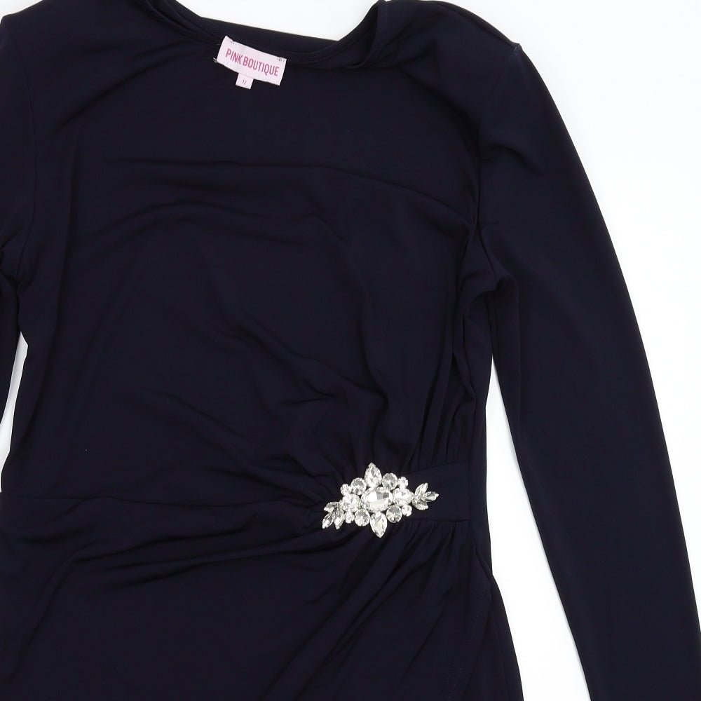 Pink Boutique Womens Blue   Bodycon  Size 12