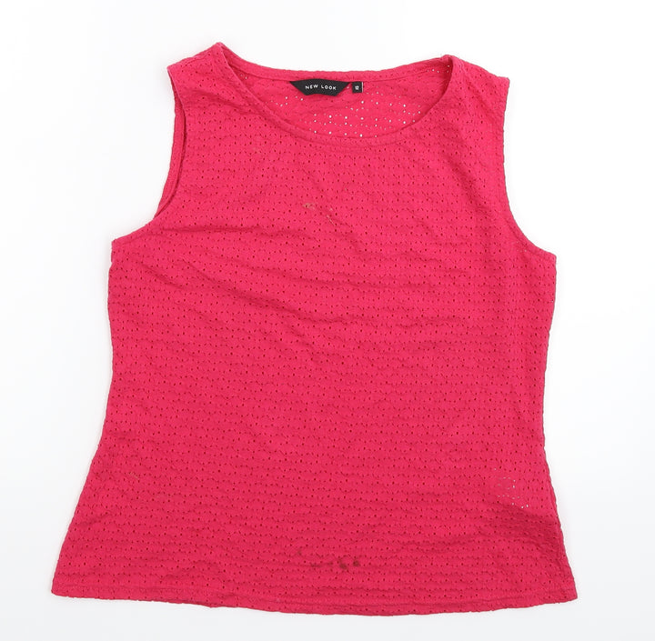 New Look Womens Pink Basic T-Shirt Size 12