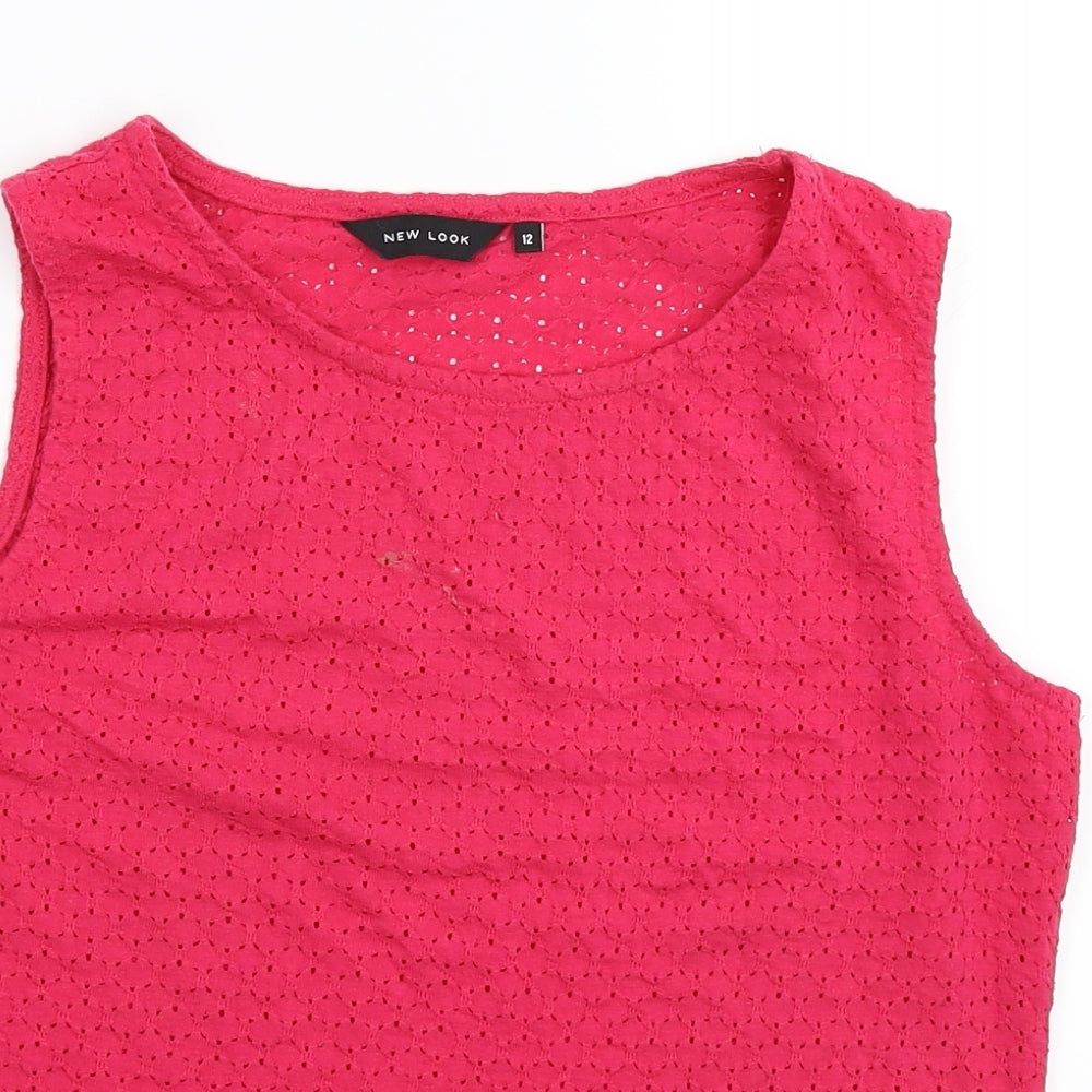 New Look Womens Pink   Basic T-Shirt Size 12