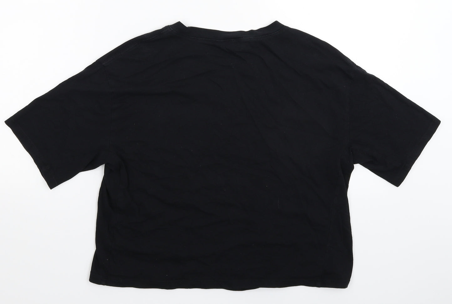 New Look Womens Black   Cropped T-Shirt Size 10