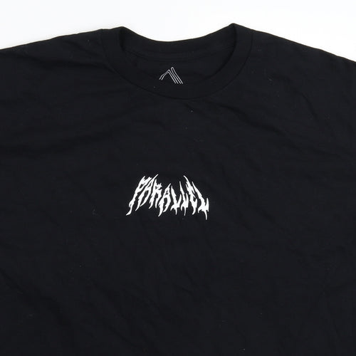 Preworn Mens Black    T-Shirt Size L