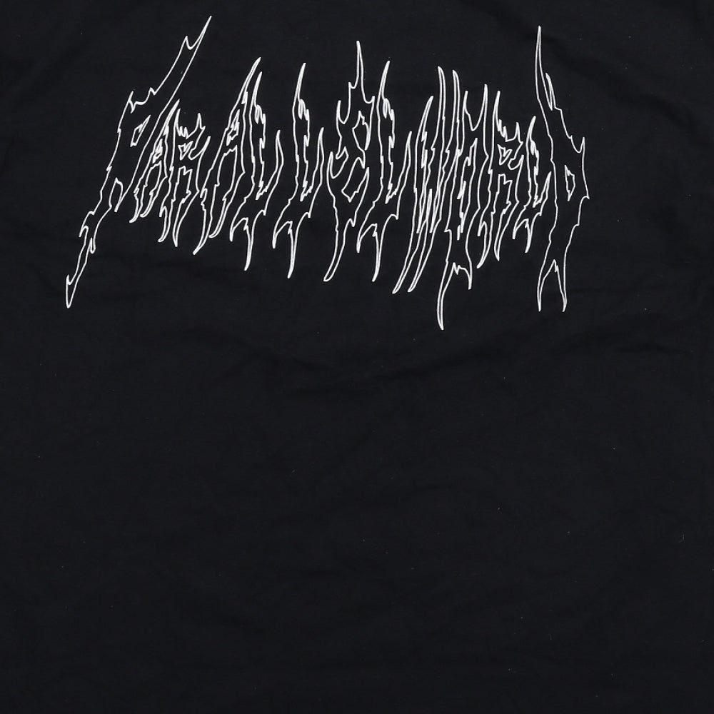 Preworn Mens Black    T-Shirt Size L