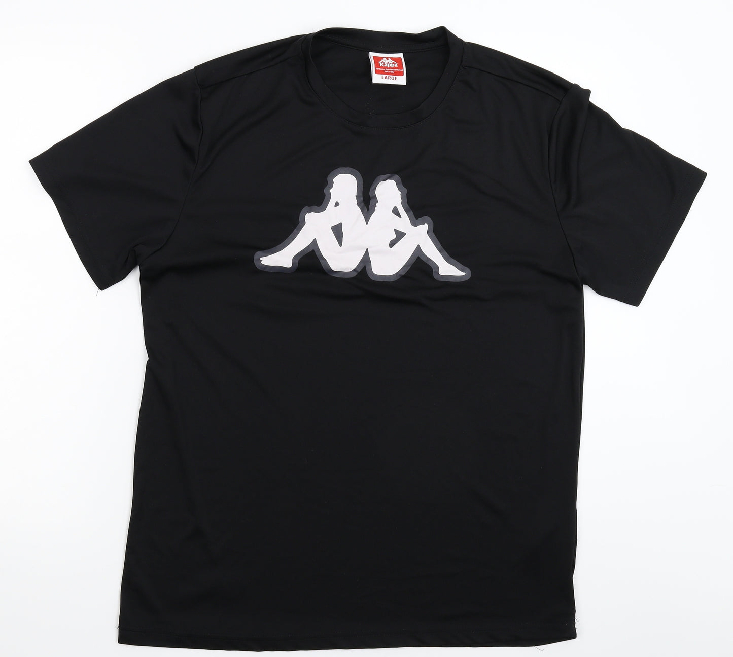 Kappa Mens Black    T-Shirt Size L