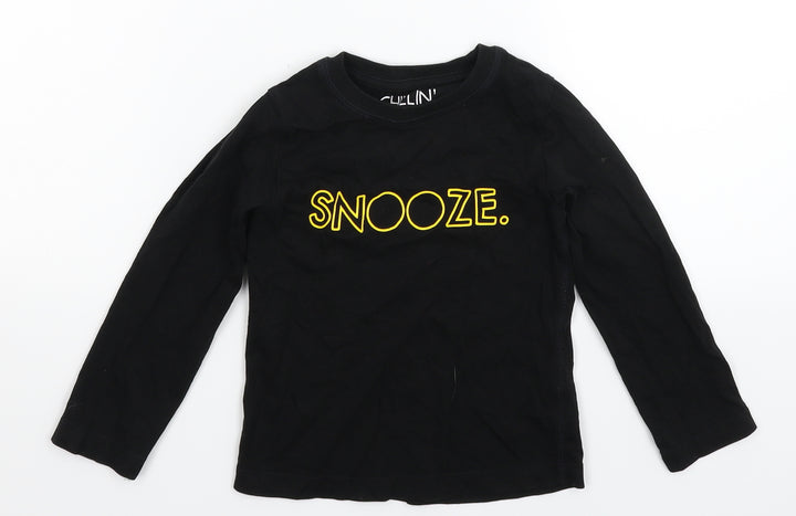 NEXT Boys Black   Basic T-Shirt Size 3 Years