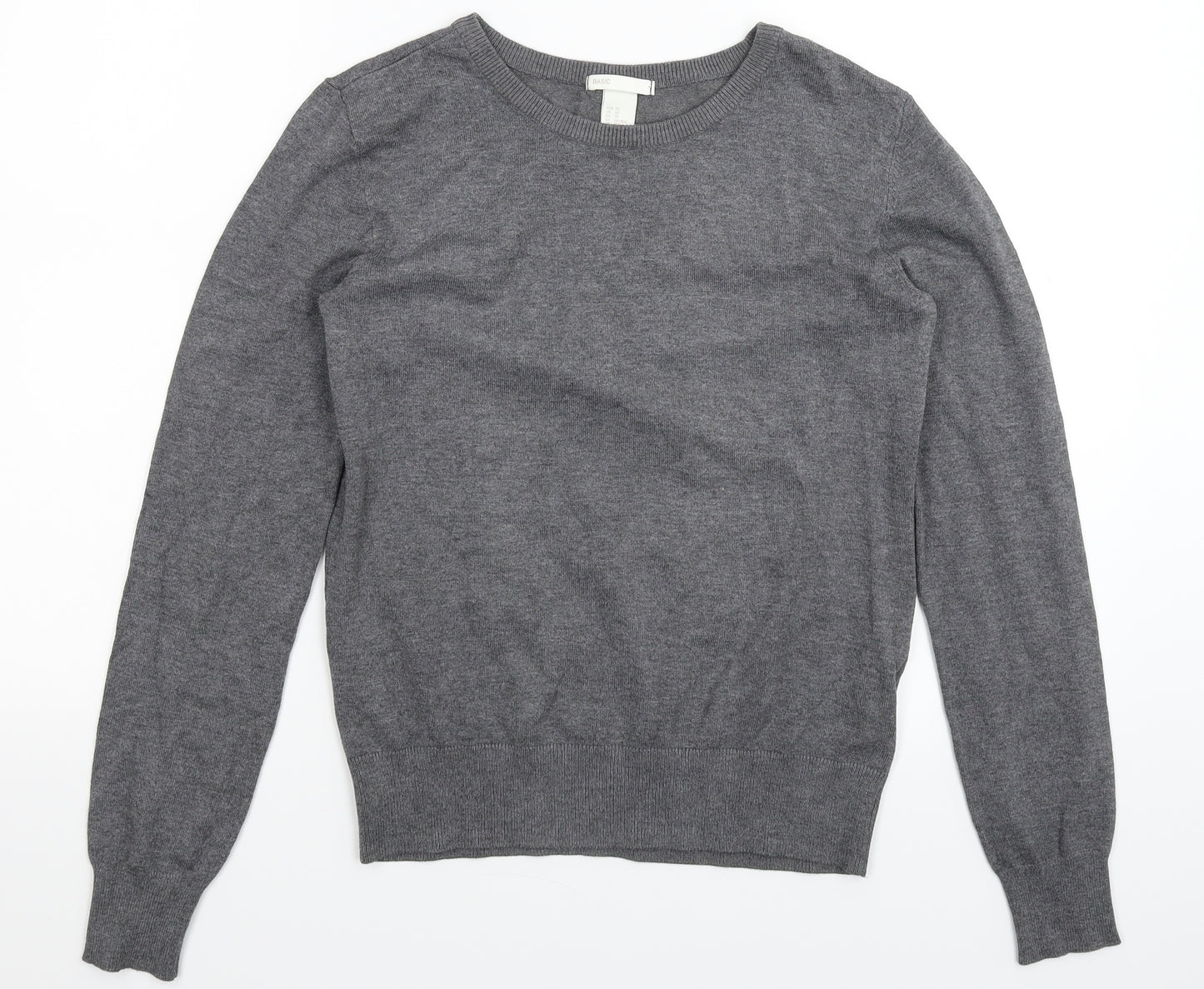 H&M Womens Grey  Knit Pullover Jumper Size XS