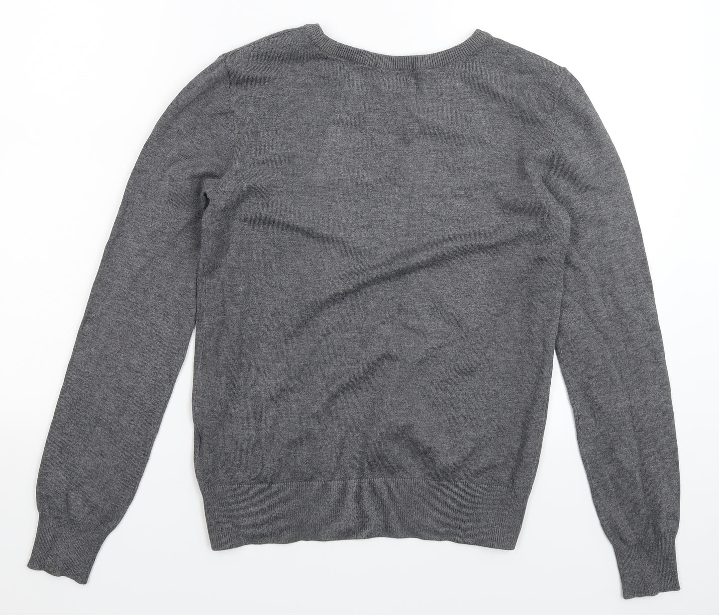 H&M Womens Grey  Knit Pullover Jumper Size XS