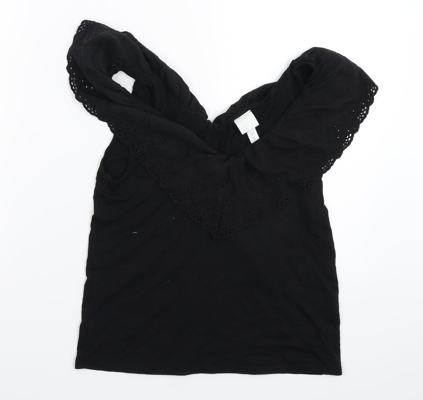 H&M Womens Black   Basic T-Shirt Size XS