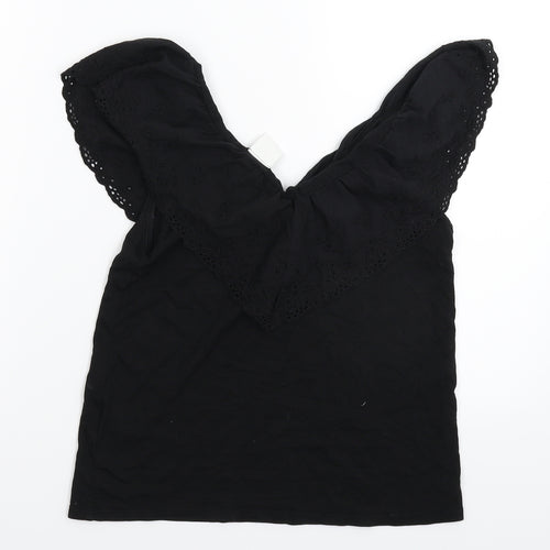 H&M Womens Black   Basic T-Shirt Size XS