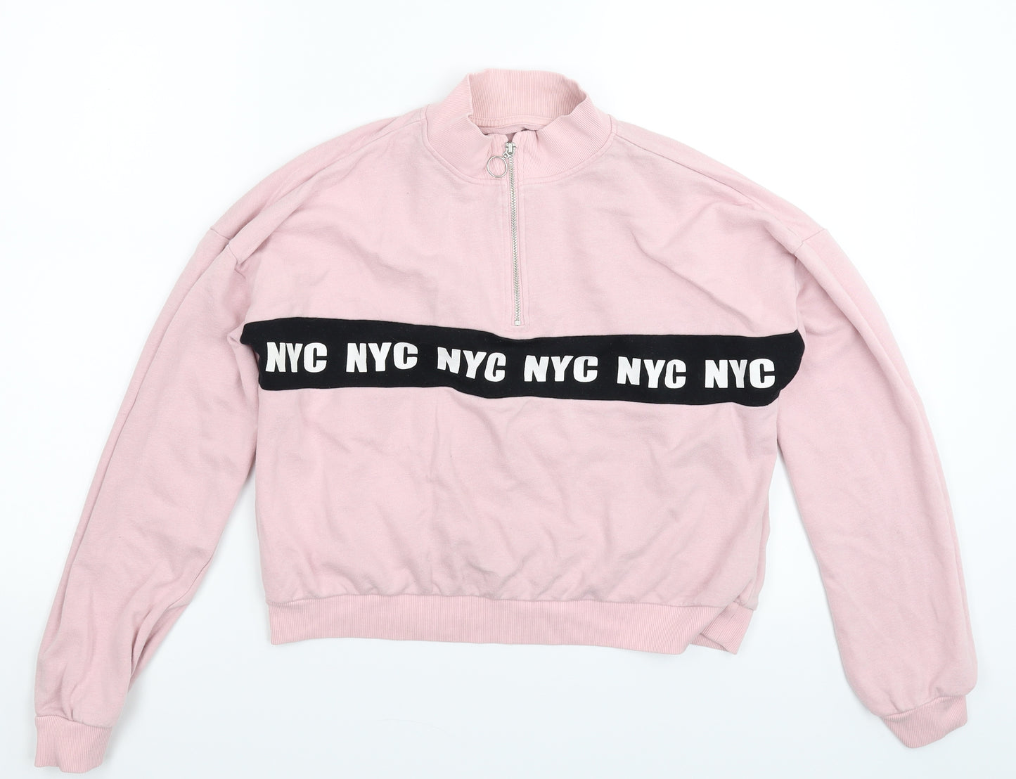 C&A Girls Pink   Pullover Sweatshirt Size 13-14 Years