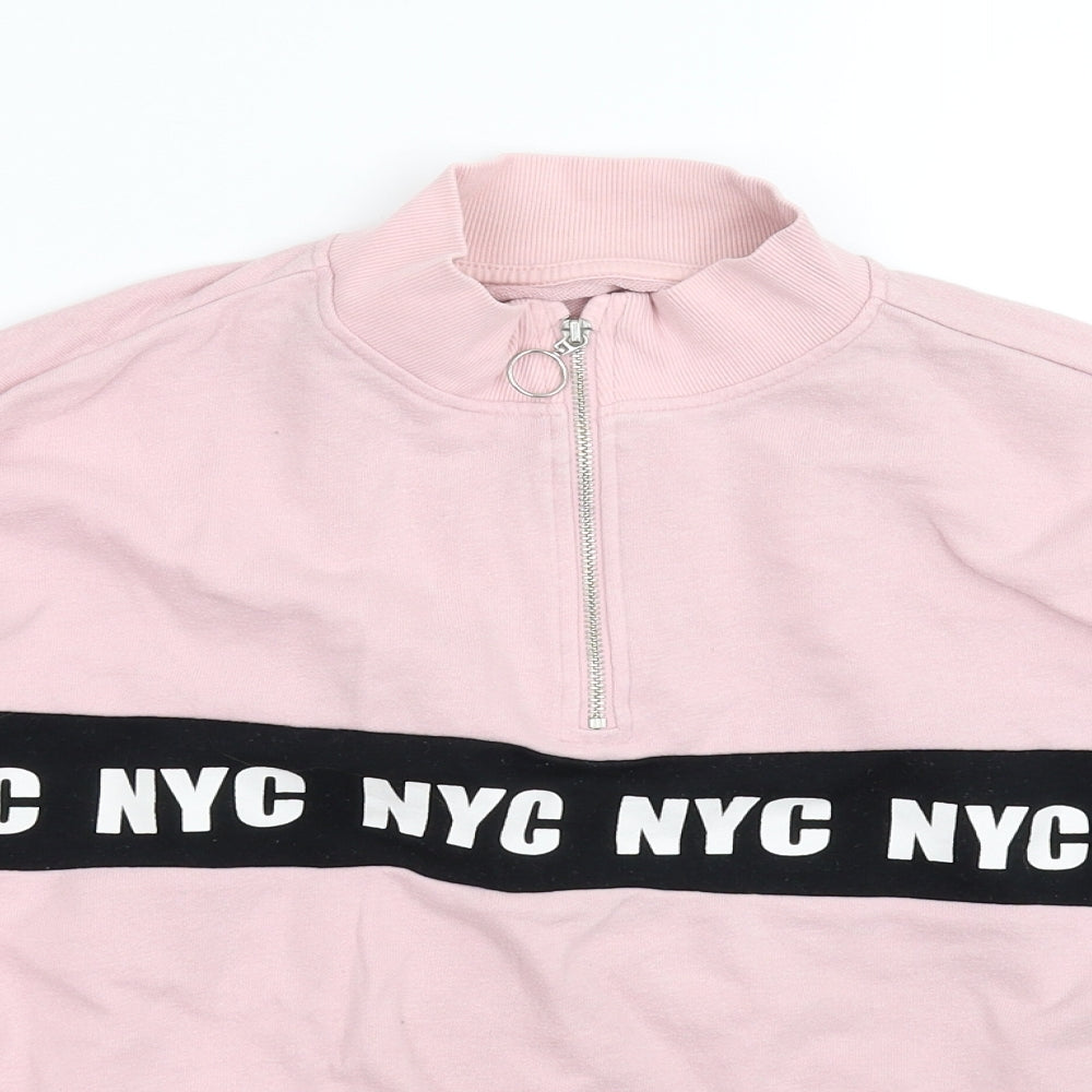 C&A Girls Pink   Pullover Sweatshirt Size 13-14 Years