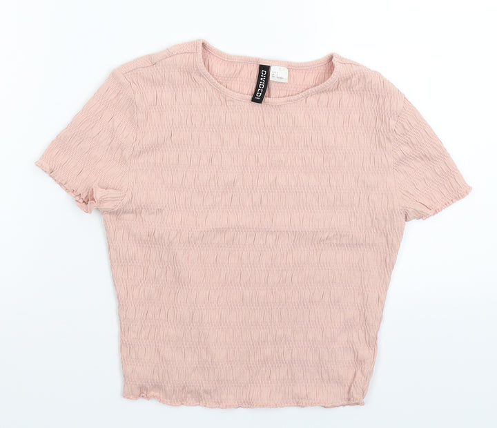 Divided Womens Pink   Basic T-Shirt Size S