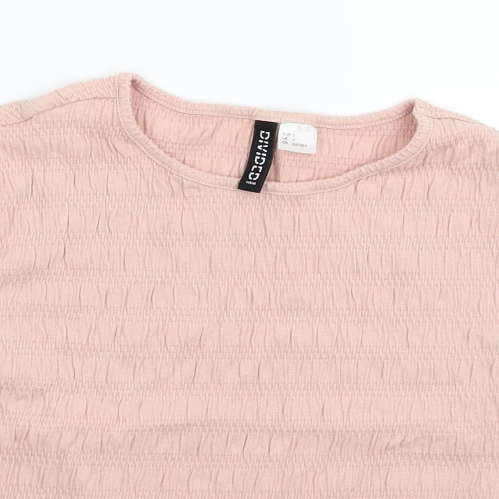 Divided Womens Pink   Basic T-Shirt Size S