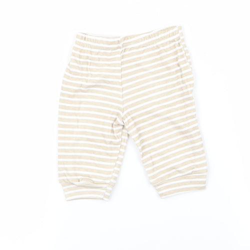 sterling baby   Beige Striped  Capri Trousers Size 3-6 Months