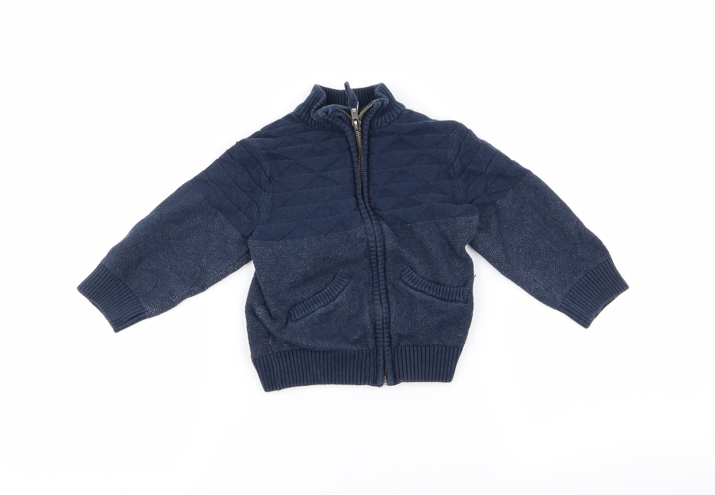boys aventures Boys Blue   Cardigan Jumper Size 2 Years