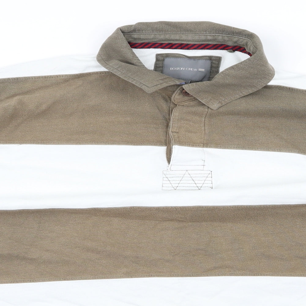 boston crew Mens Brown    Polo Size 2XL
