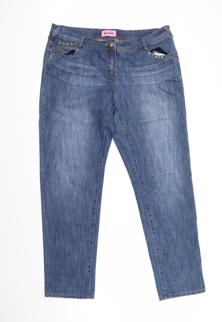 boyfriend Womens Black   Boyfriend Jeans Size 38 L29 in