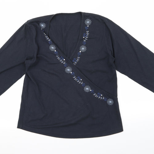 Preworn Womens Black   Cardigan Jumper Size 16