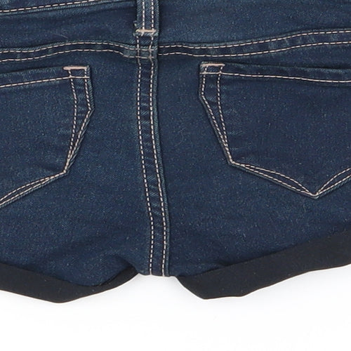 Preworn Girls Blue   Pedal Pusher Jeans Size 12-18 Months