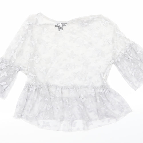 Atmosphere Womens Silver   Basic Blouse Size 8