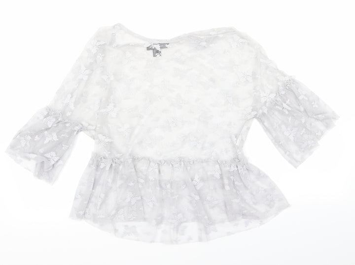 Atmosphere Womens Silver   Basic Blouse Size 8