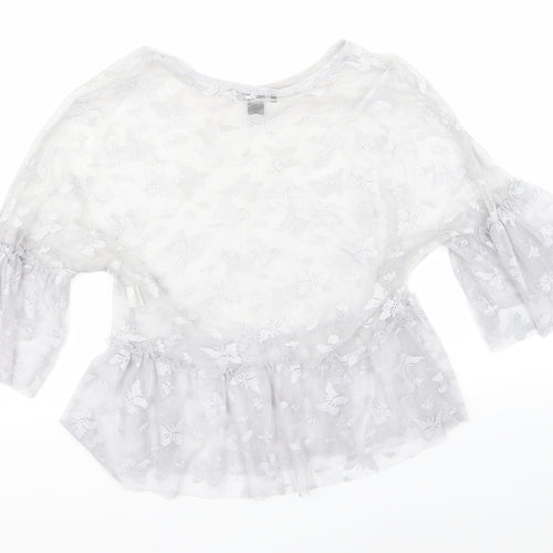 Atmosphere Womens Silver   Basic Blouse Size 8