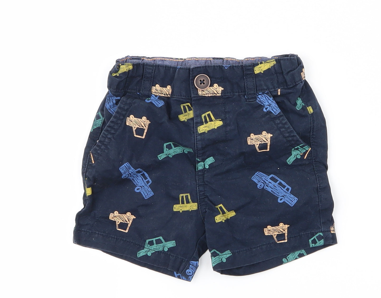 F&F Boys Black   Bermuda Shorts Size 2 Years - tractor