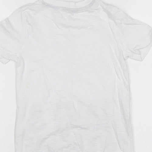 George Boys White   Basic T-Shirt Size 5-6 Years  - Kind and Awesome