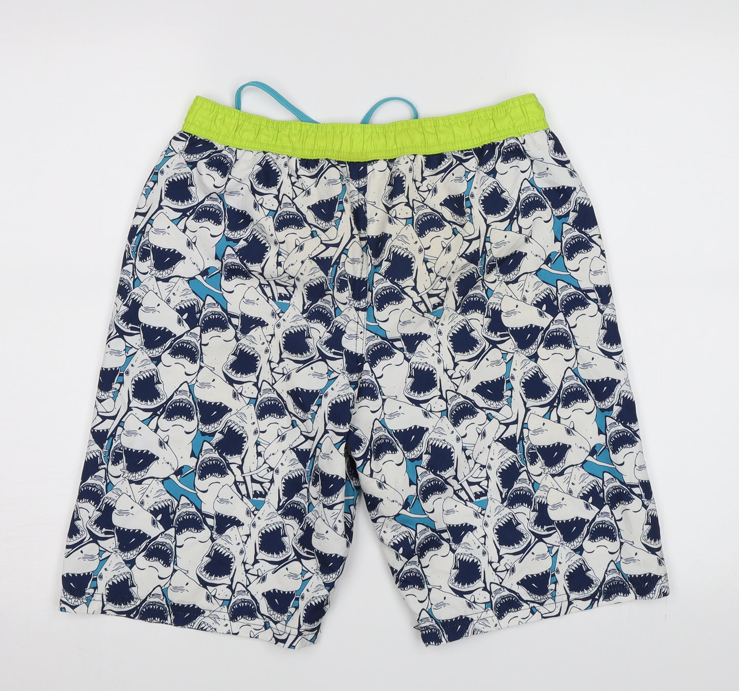Big Chill Womens Blue   Sweat Shorts Size 14 - Sharks