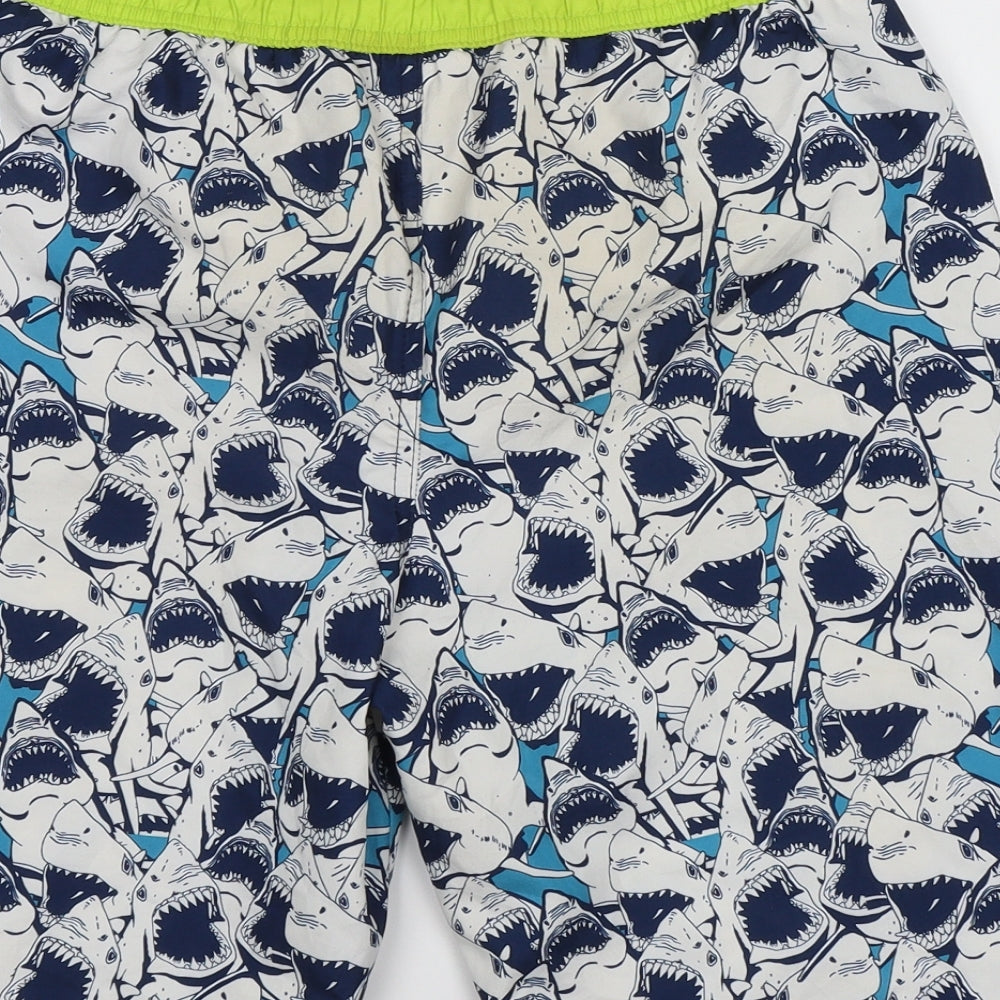 Big Chill Womens Blue   Sweat Shorts Size 14 - Sharks