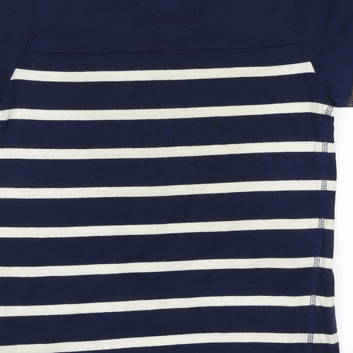 NEXT Boys Blue Striped  Basic T-Shirt Size 7 Years