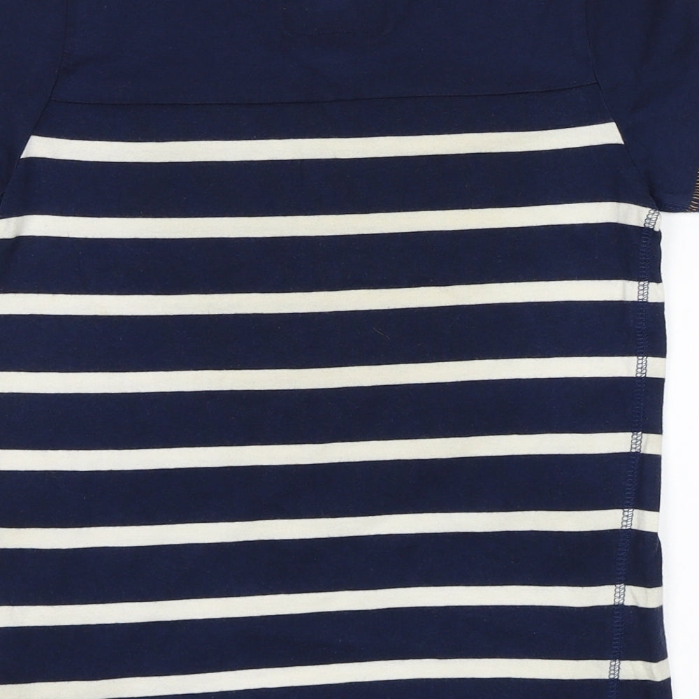 NEXT Boys Blue Striped  Basic T-Shirt Size 7 Years