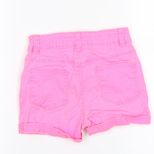 Denim & Co. Girls Pink   Cut-Off Shorts Size 7-8 Years
