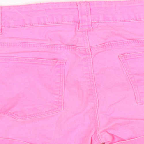 Denim & Co. Girls Pink   Cut-Off Shorts Size 7-8 Years