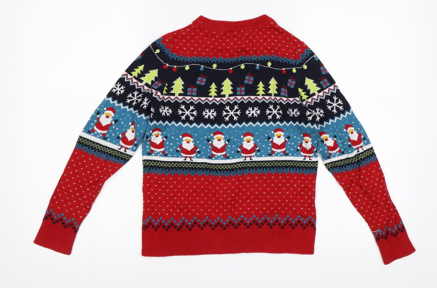 Lilly & Dan Boys Red   Pullover Jumper Size 9-10 Years  - Christmas