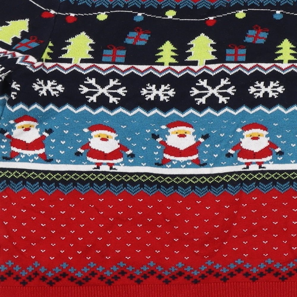 Lilly & Dan Boys Red   Pullover Jumper Size 9-10 Years  - Christmas