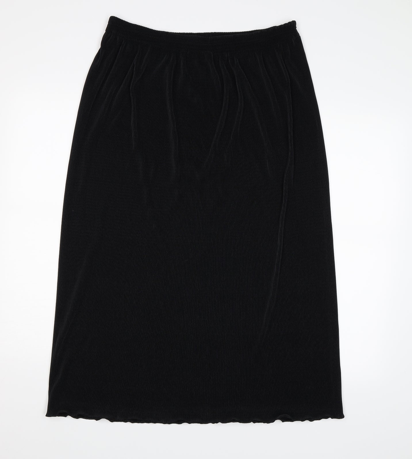 Preworn Womens Black   Swing Skirt Size 18