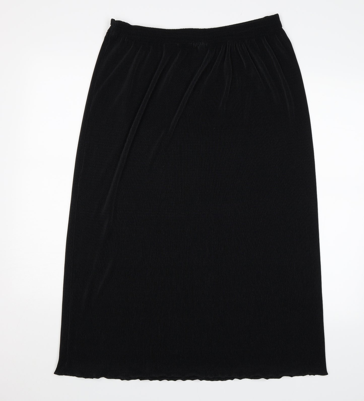 Preworn Womens Black   Swing Skirt Size 18