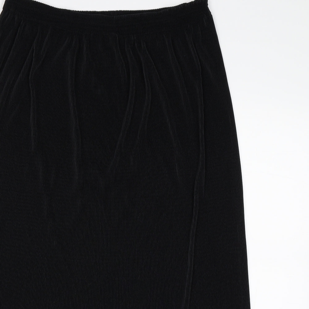 Preworn Womens Black   Swing Skirt Size 18